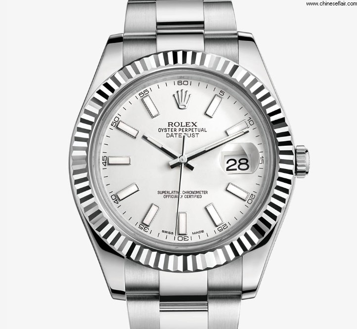 Fake Rolex Datejust II Watch Oyster 41 mm White Dial Watch